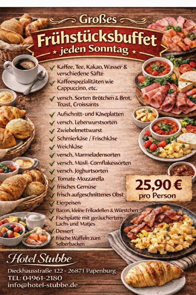 Großes Frühstücksbuffet