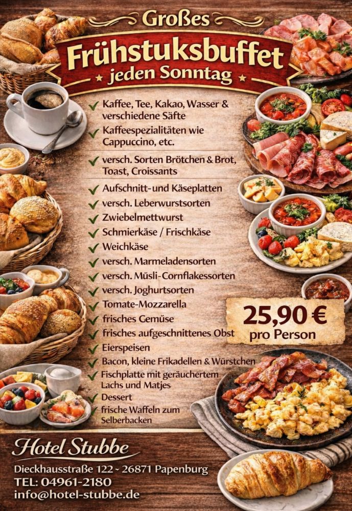 Großes Frühstücksbuffet